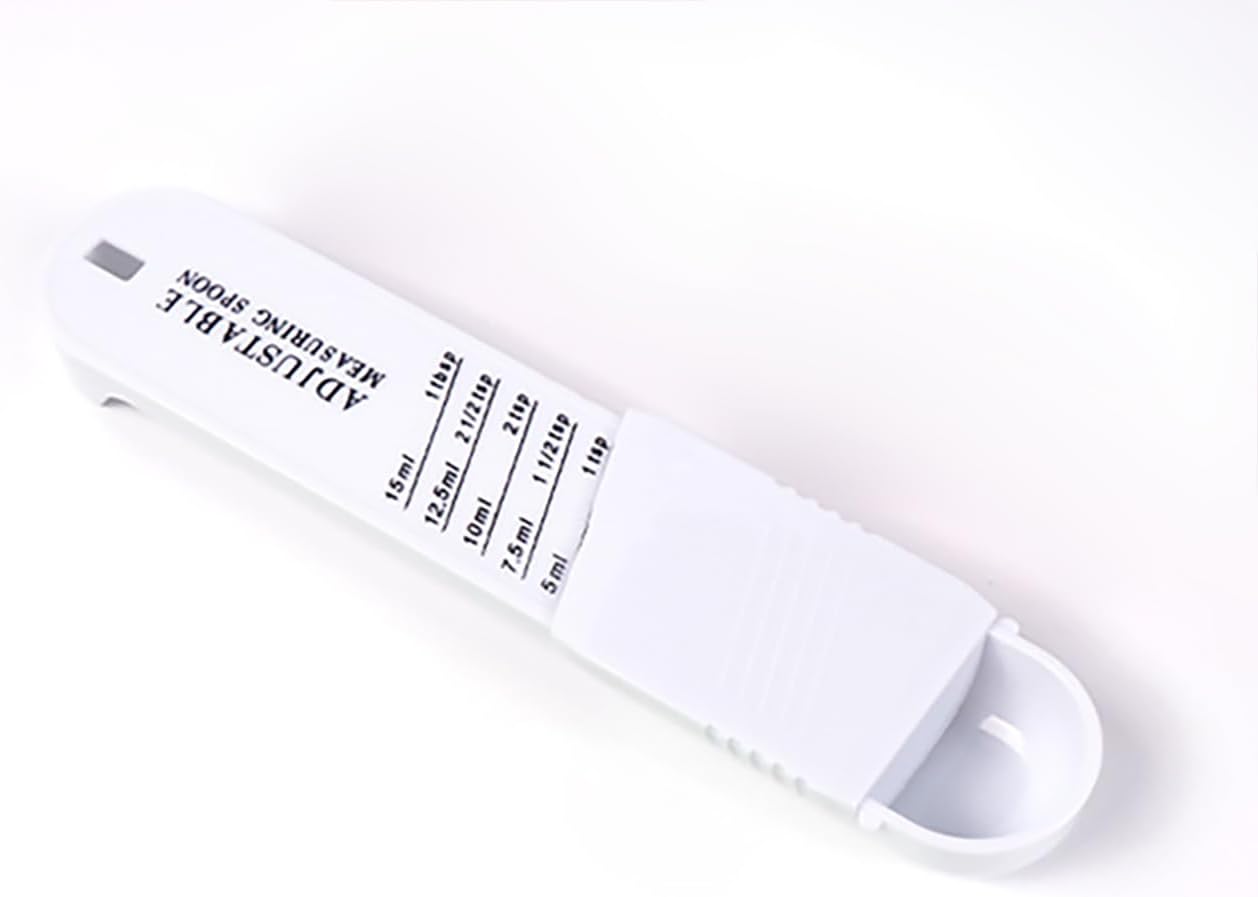 Adjustable Measuring Spoon with 5 Scales in One,1tsp, 1 1/2tsp, 2tsp, 2 1/2tsp, and 1 tbsp,Kitchen Measurements for Baking Cooking