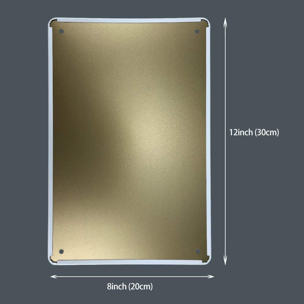 ZMKDLL Breakfast Coffee Diner Tin Sign Kitchen Metal Wall Decor Outdoor Indoor Wall Panel Retro Vintage Mural Size 20×30 cm Poster
