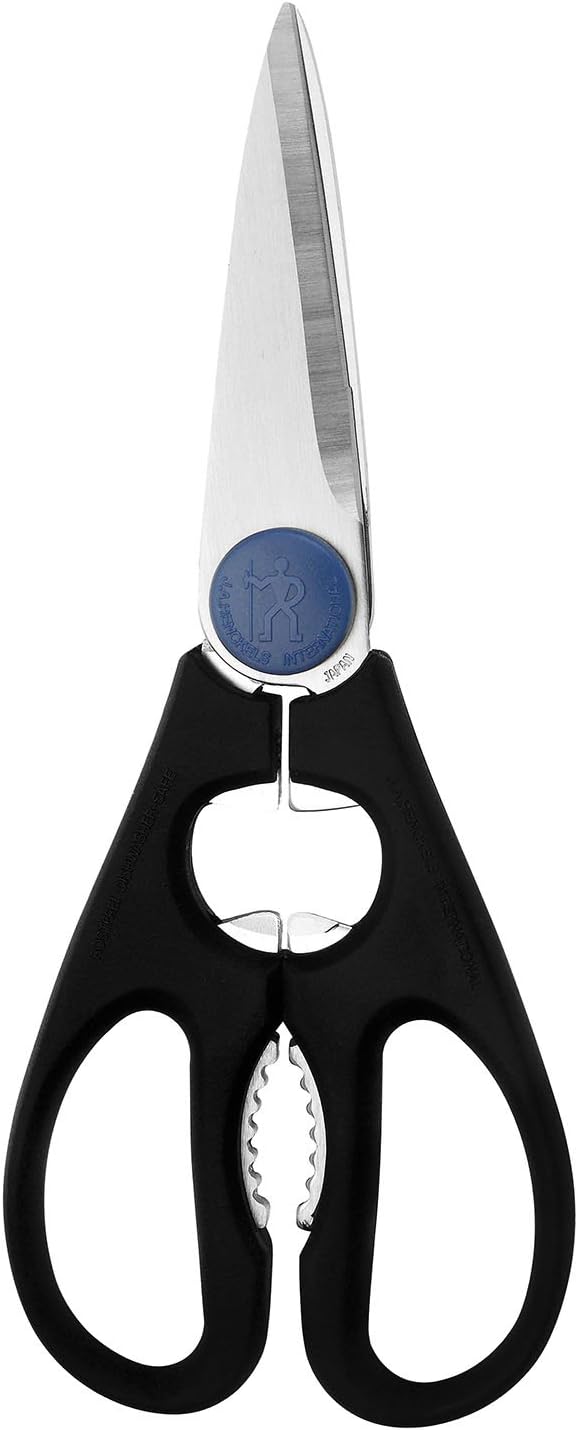 HENCKELS Kitchen Shears, Made in Japan, Kitchen Scissors, Multi-Purpose Scissors with Stainless Steel Blades, Built-In Bottle Opener & Soft Grip – Dishwasher Safe