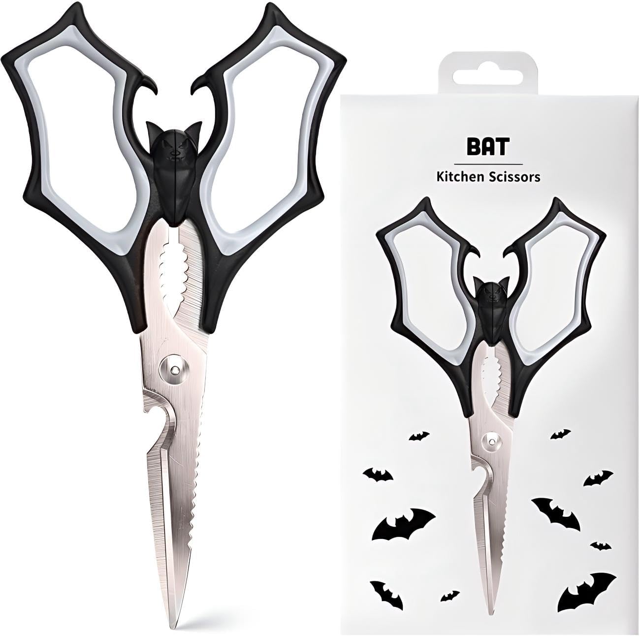 Halloween Kitchen Scissors Gothic Decor: Halloween Decorations Gothic Kitchen Bat Scissors Spooky Tool Cute Design Halloween Decor Gifts