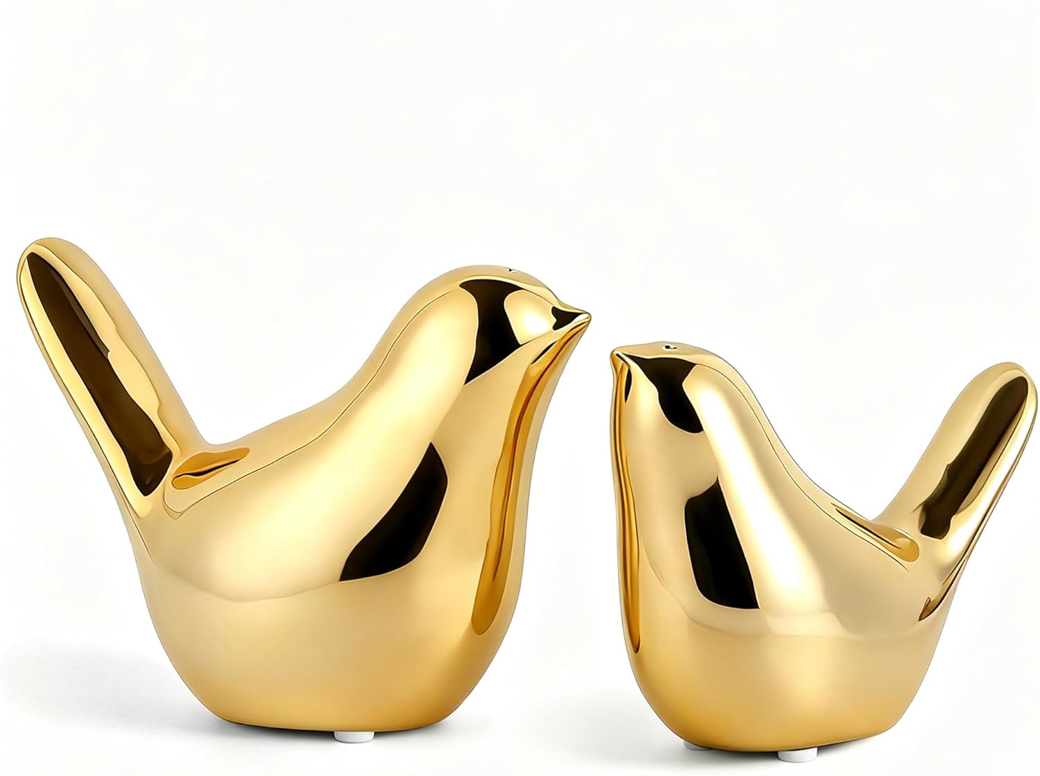 Bird Salt And Pepper Shakers Bird Decor Cute Kitchen Accessories Gold Decor