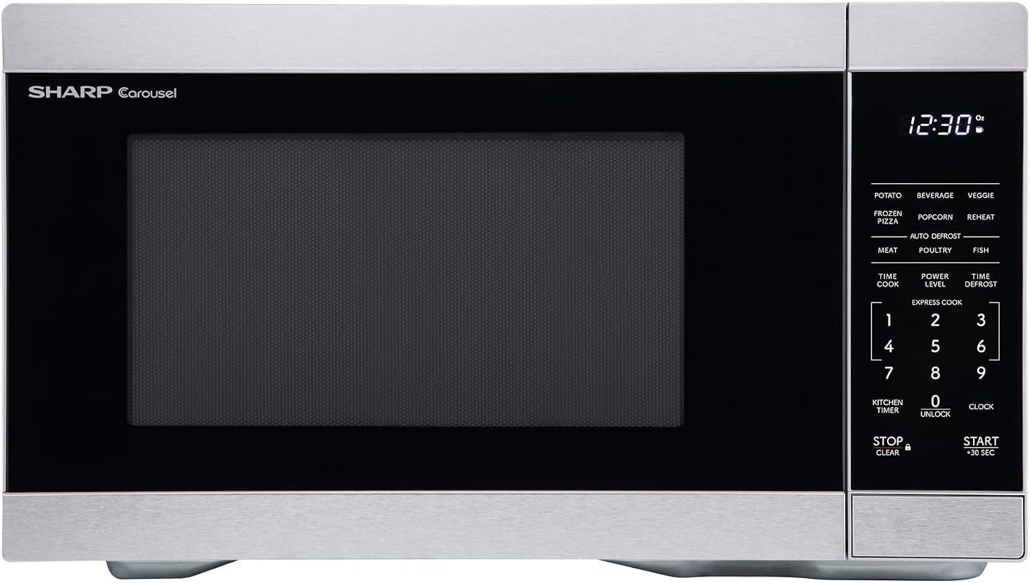 Sharp SMC1162KS 1.1 cu. ft. 1000W Stainless Steel Countertop Microwave Oven