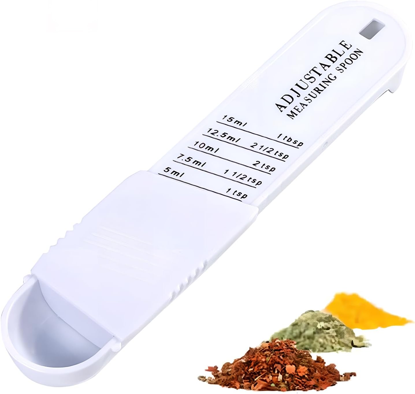Adjustable Wet & Dry Measuring Spoon with Scale（White）
