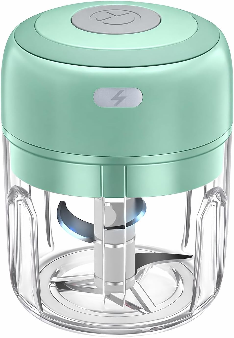 Electric Mini Vegetable Chopper, Food Chopper, Garlic Slicer Veggie, Salad, Lettuce, Onion, Chili Crusher, Tomato Dicer Chopper Cutter & Ginger Meat Mincer for Kitchen, Portable USB Chopper (250ML)