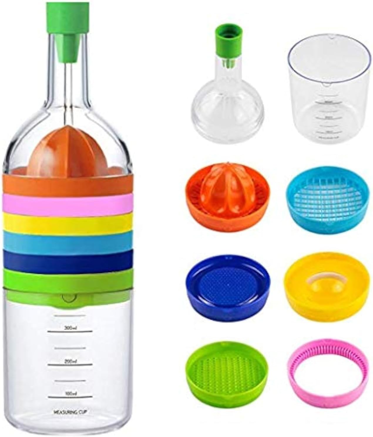 BUTEFO 8 in 1 Kitchen Tool Set All in 1 Multipurpose Kitchen Gadget Kitchen Tool Bottle