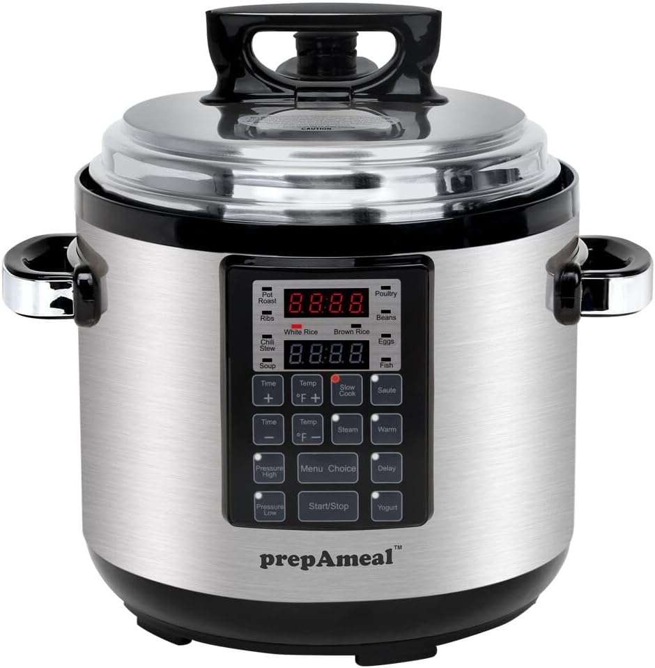 9-in-1 Electric Pressure Cooker 6QT Multi-Functional | Rice cooker, Steamer, Slow Cooker, Yogurt Maker, Food Warmer, Non-Stick Inner Pot, Electric Cooker, Delay Timer