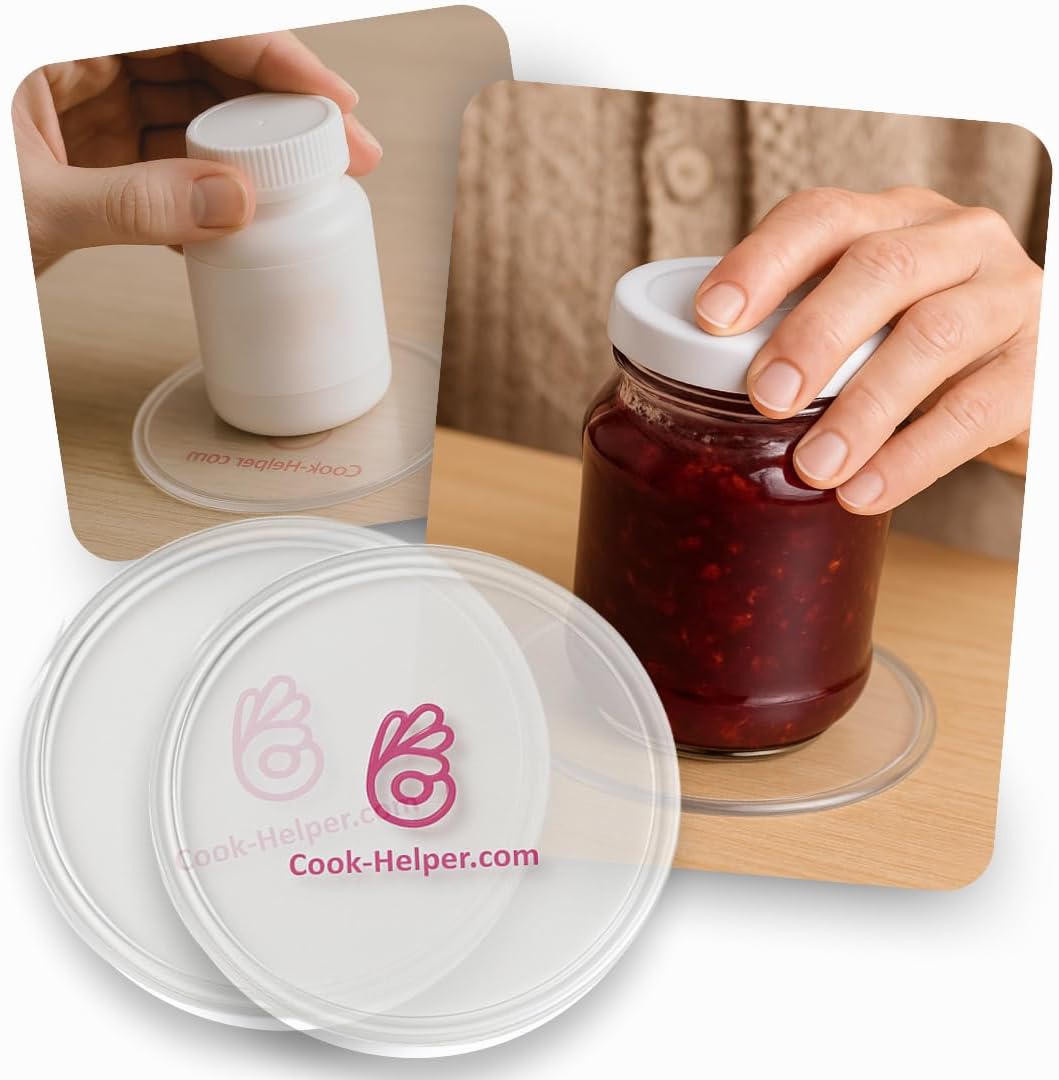 One-Handed Gadget to Secure Any Item, Open Jars & Bottles, Mix Food in A Bowl. Useful Adaptive Equipment for One Hand – Great Gift Idea for Those with Weak or Injured Hands (2 х 4.7″)