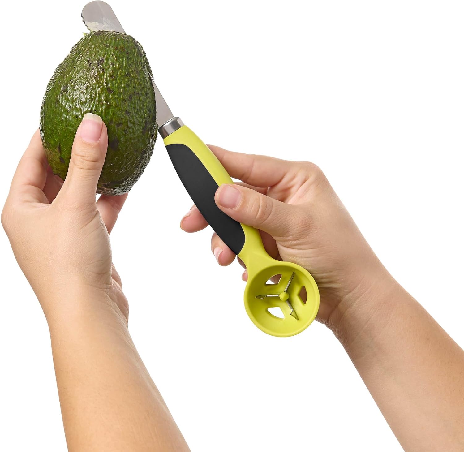 HIC Kitchen All-in-1 Avocado Tool, Stainless Steel Blade and Non-Slip Grip