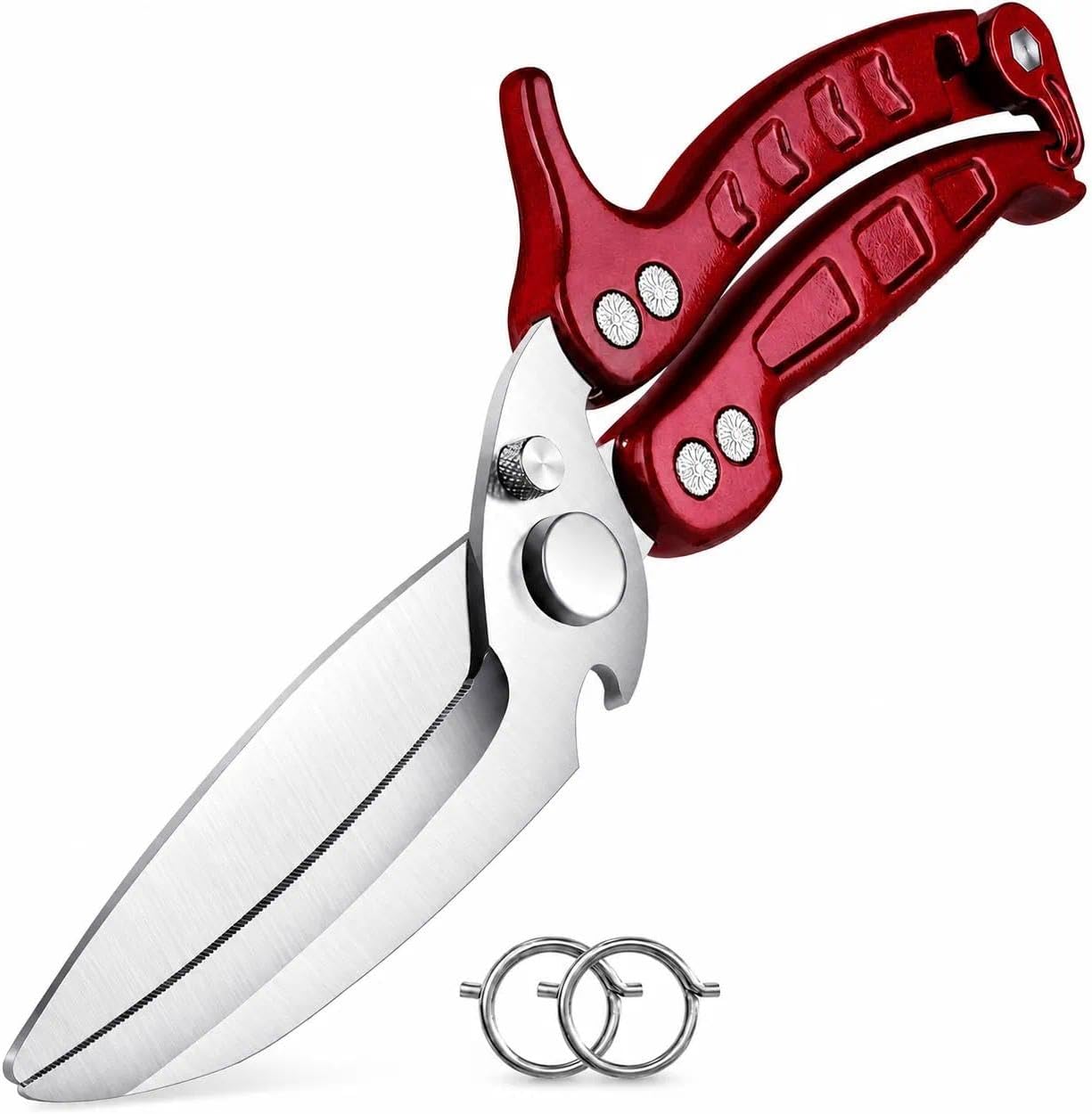 DRAGON RIOT Heavy Duty Poultry Shears – A Must Have Kitchen Shears for Chicken and Meat Cutting – Dishwasher Safe and Stainless Food Kitchen Scissors for Thanksgiving