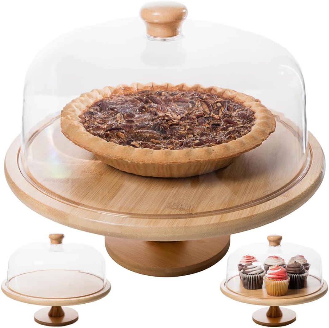 ANGORA BRANDS Cake Stands with Dome – Stylish Cake Stand with Dome – Stand With Lid- Cake Holder with Dome – Decorative Dome for Cake Stand by Antere