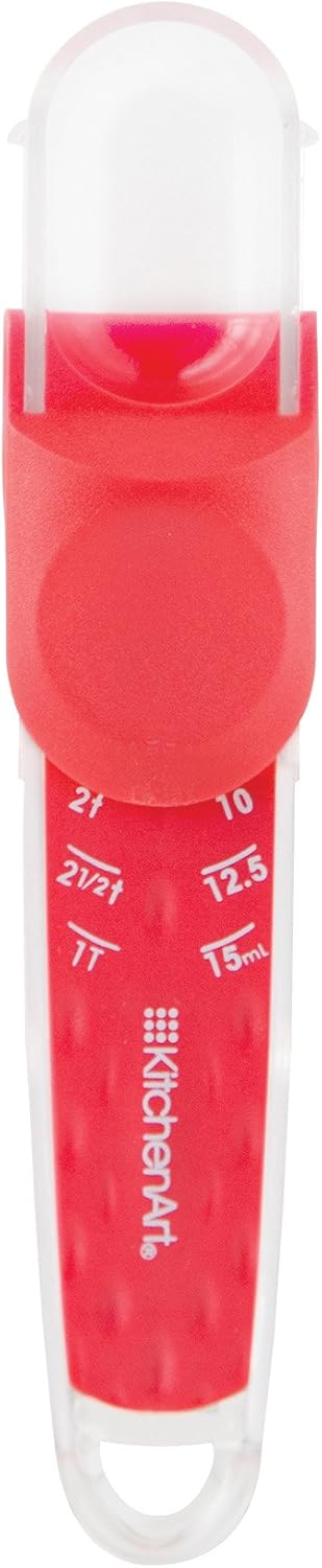 KitchenArt Adjust-A-Tablespoon, Plastic, Red