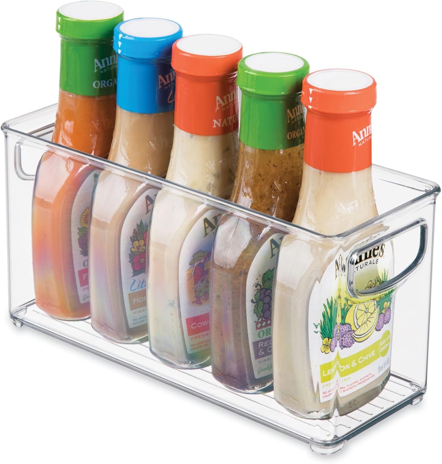 iDesign Clear Plastic Stackable Storage Bin Organizer | Slim, Tall, Narrow, For Kitchen or Pantry
