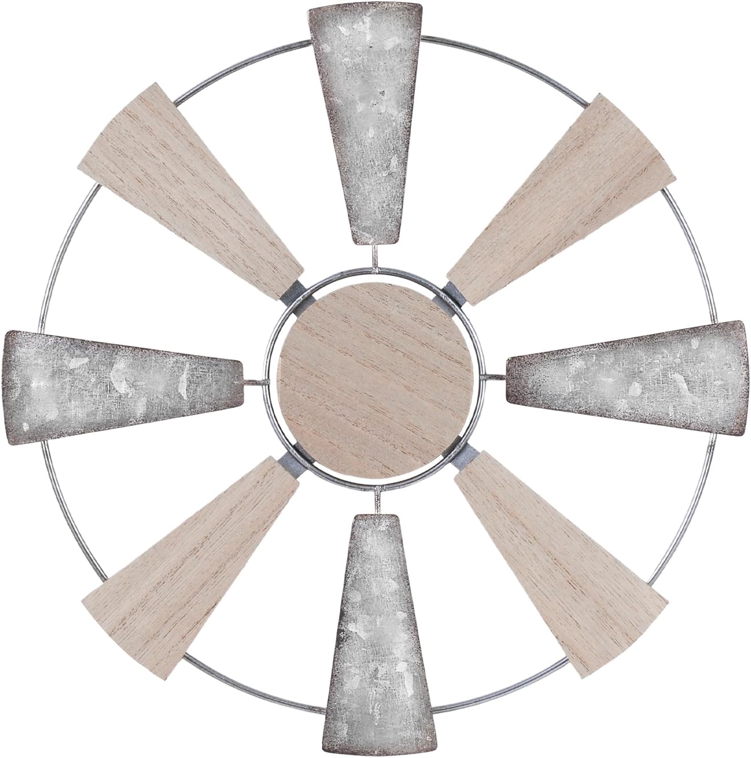 YEAHOME Farmhouse Wall Decor, 11″ Wood Metal Windmill Wall Art for Rustic Farmhouse Decor, Western Country Home Decor for Kitchen, Living Room, Bathroom, House