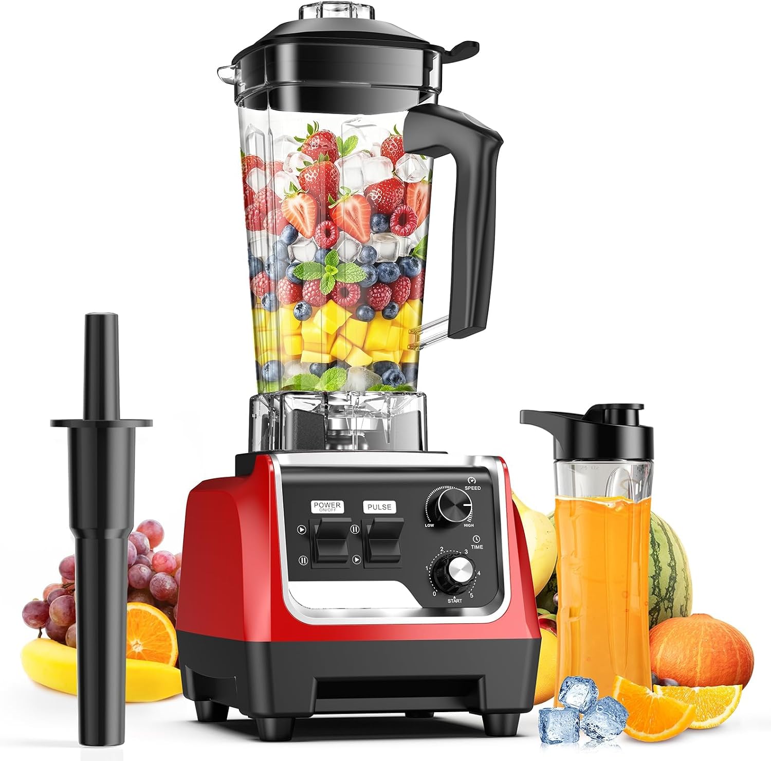 1800W Blender for Smoothies, Countertop Blenders for Kitchen with 70 Oz BPA-Free Pitcher and 20 oz To-Go Cup, 28000 RPM High-Speed Motor Blender for Ice Crushing, Frozen Drinks, Milkshakes