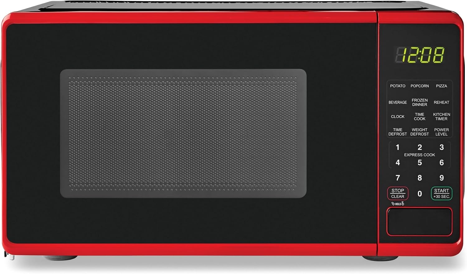 0.7 cu. ft. Countertop Microwave Oven, 700 Watts, New (Color : Red)