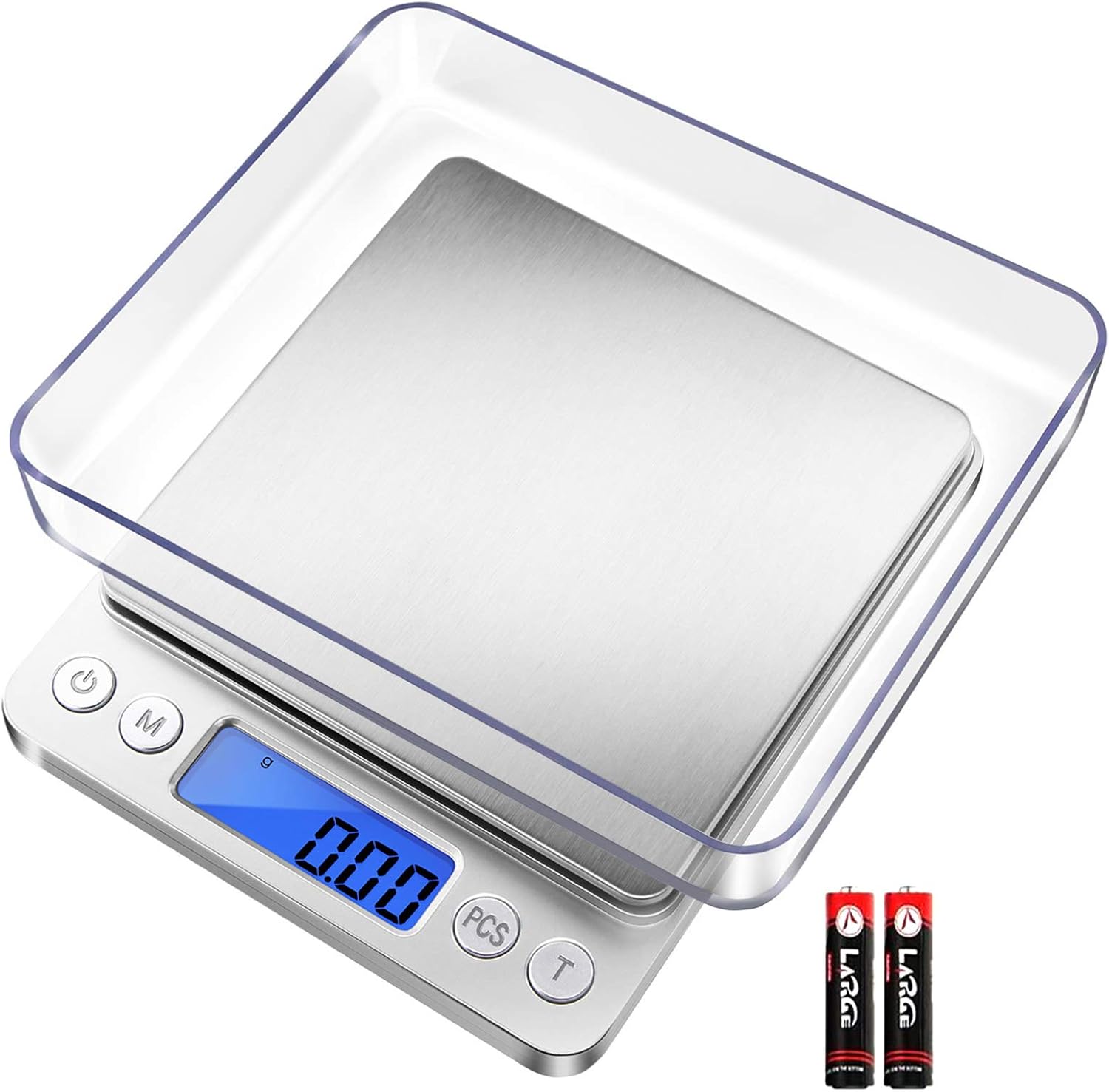 Fuzion Digital Gram Scale .01 Gram Accuracy, 500g Small Jewelry Scale, Mini Kitchen Food Scale for Herb, Powder, Gold, Coin – Weight Gram and Oz