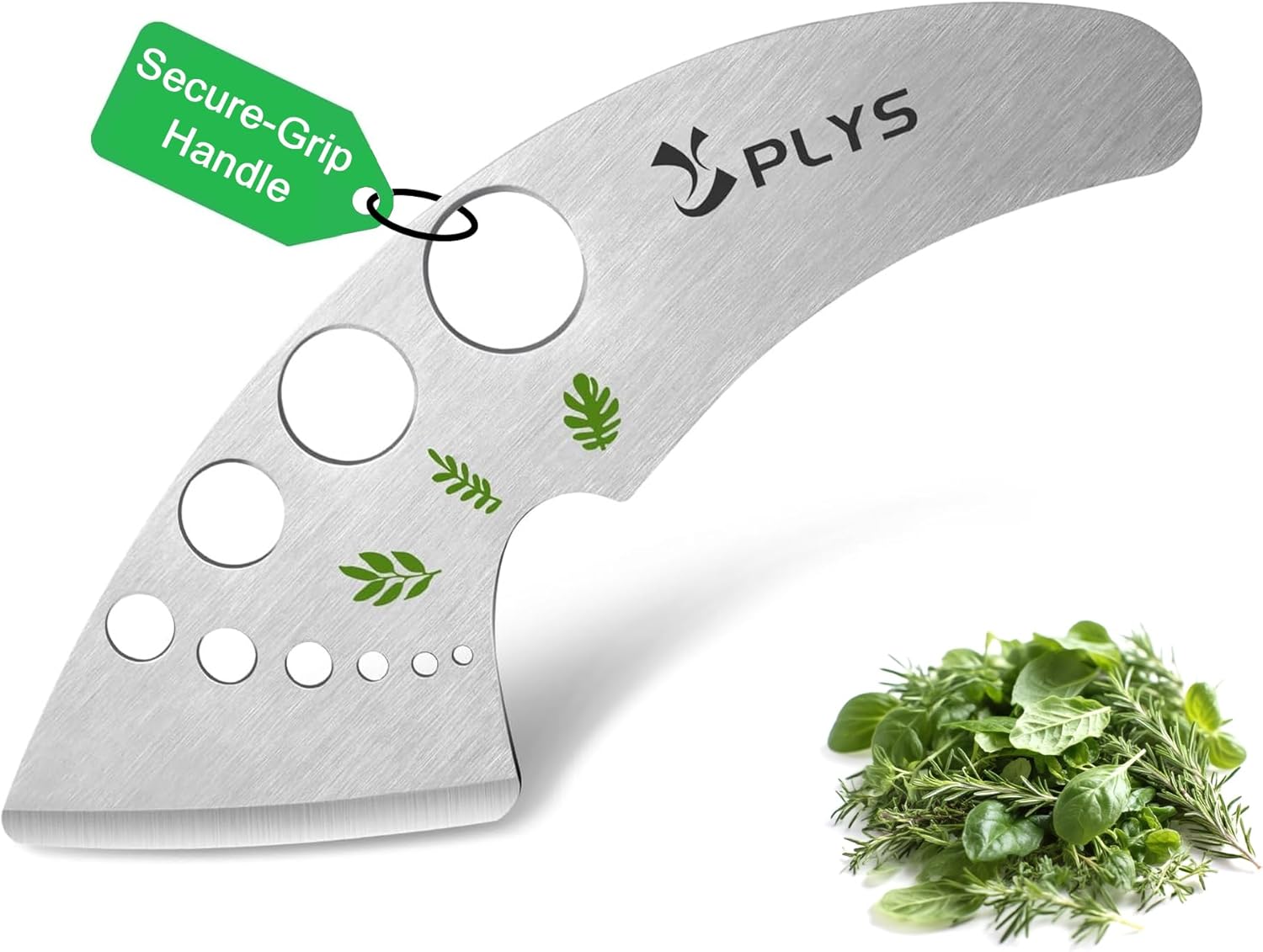 Plys Herb Stripper Tool for Basil – Stainless Steel Kitchen Herb Cutter 9 Holes, Unique Chef Tools for Kale, Chard, Collard Greens, Rosemary, Thyme, Parsley, 2026 Professional Kitchen Gadgets