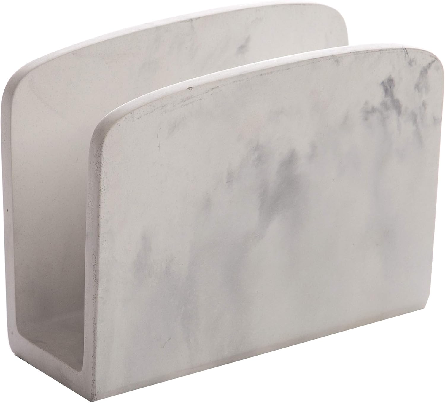 BINO Napkin Holder – Matte Marble Napkin Dispenser for Dinner Table | Black Kitchen Accessory