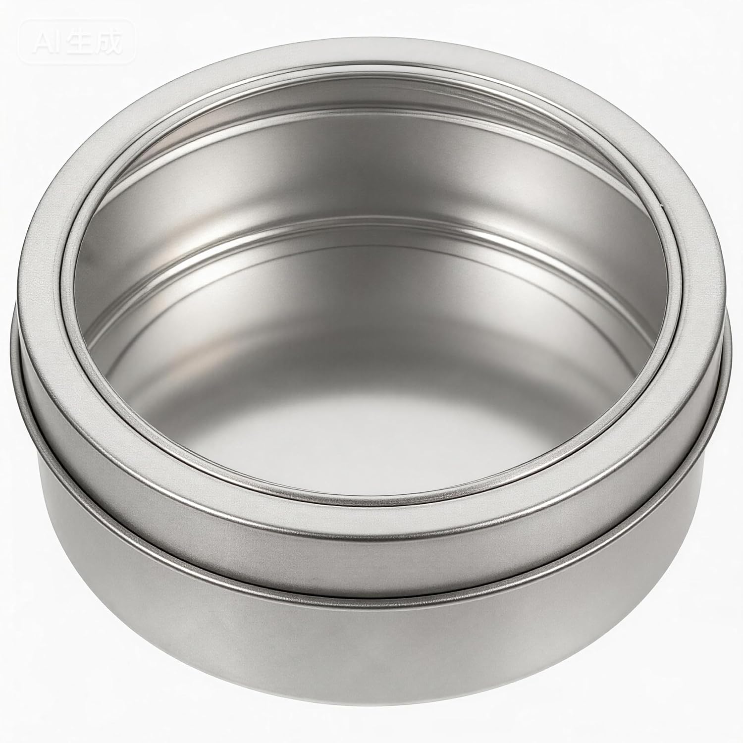 Garneck Magnetic Spice Jars for Refrigerator Portable 3oz Round Aluminum Storage Containers with Magnetic Back Metal Tins with Screw Tops for Kitchen Organization