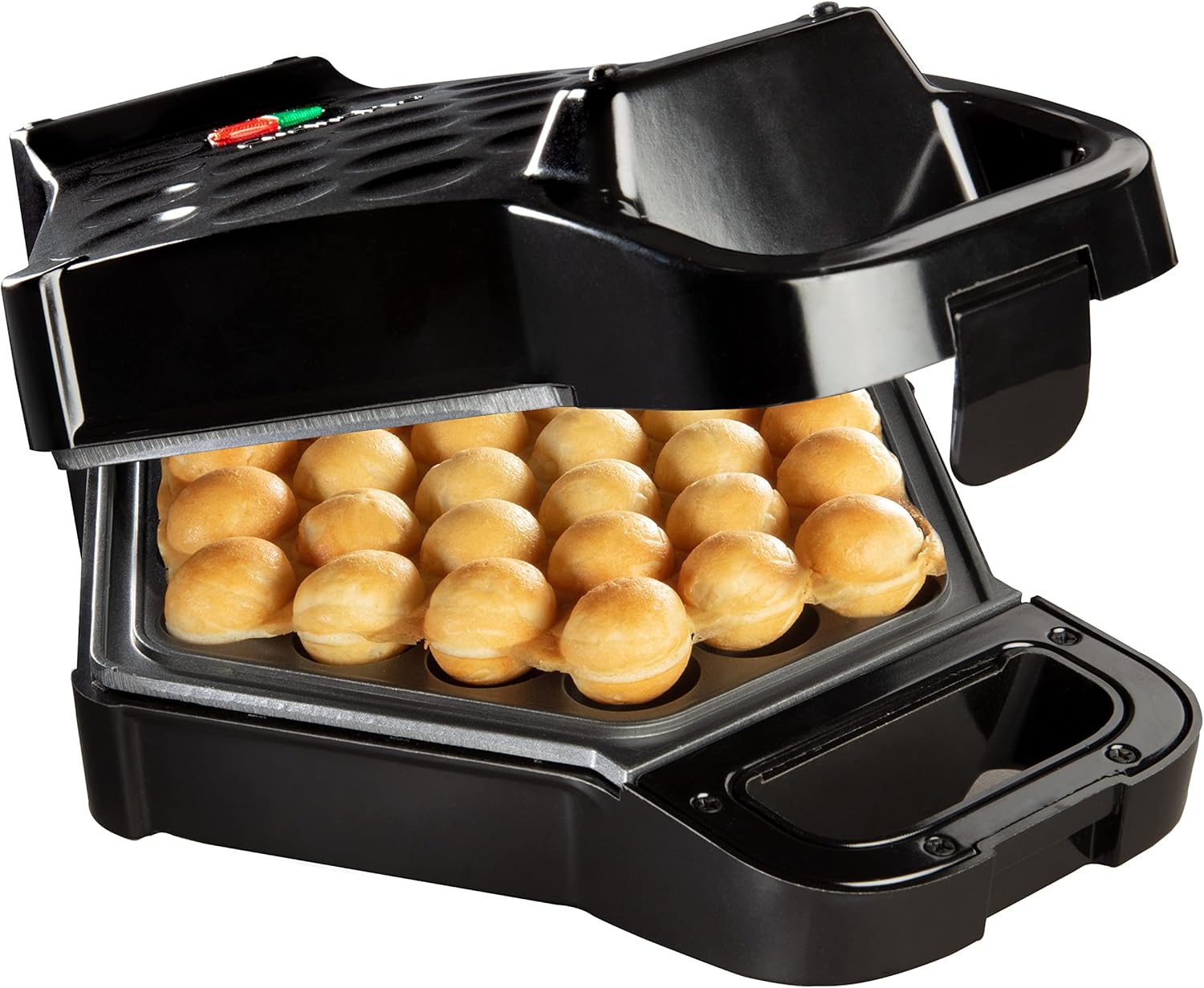 Bubble Waffle Maker- Electric Non-Stick Hong Kong Egg Waffler Iron Griddle | Ready Indicator Light, Done in under 5 Minutes, Includes Recipe Guide, Make Delicious Ice Cream Cones, Sundae Dessert Treat