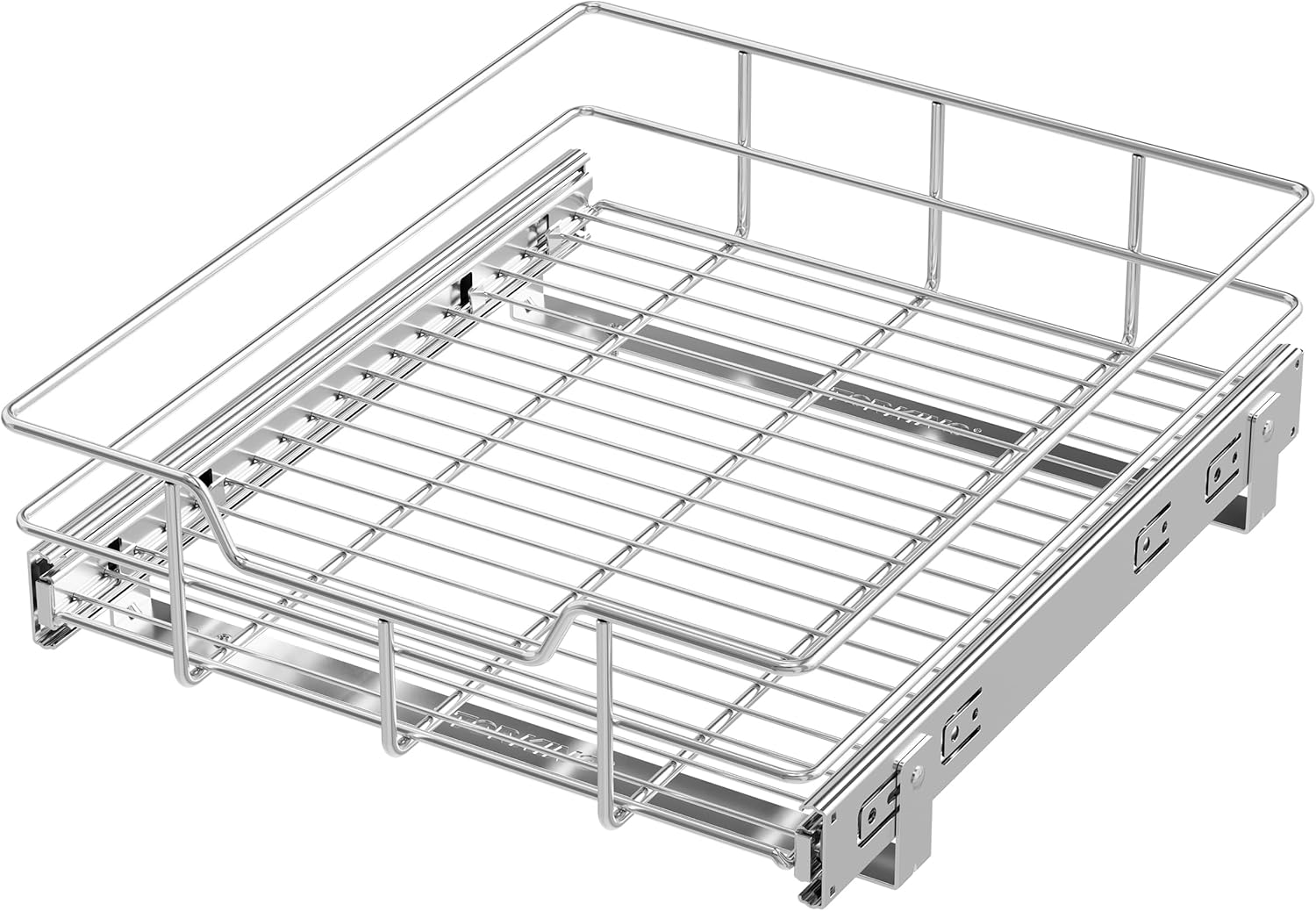 Pull Out Cabinet Organizer 15″ W X 22″ D, Slide Out Drawers For Kitchen Organizers and Storage, Pull Out Drawers For Cabinets Capacity Heavy Duty Caddy, Cabinet Shelves Chrome-Plated, Bathroom Pantry