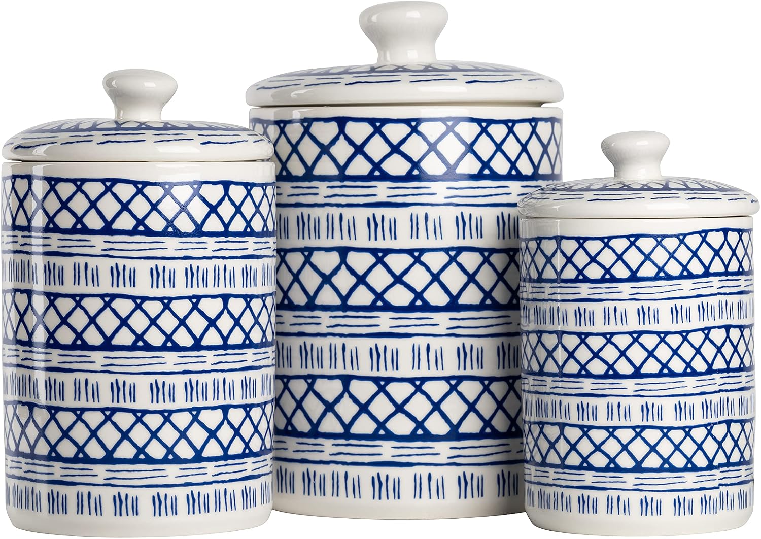 10 Strawberry Street CAN-MARINA Kitchen Canister Set, Set of 3