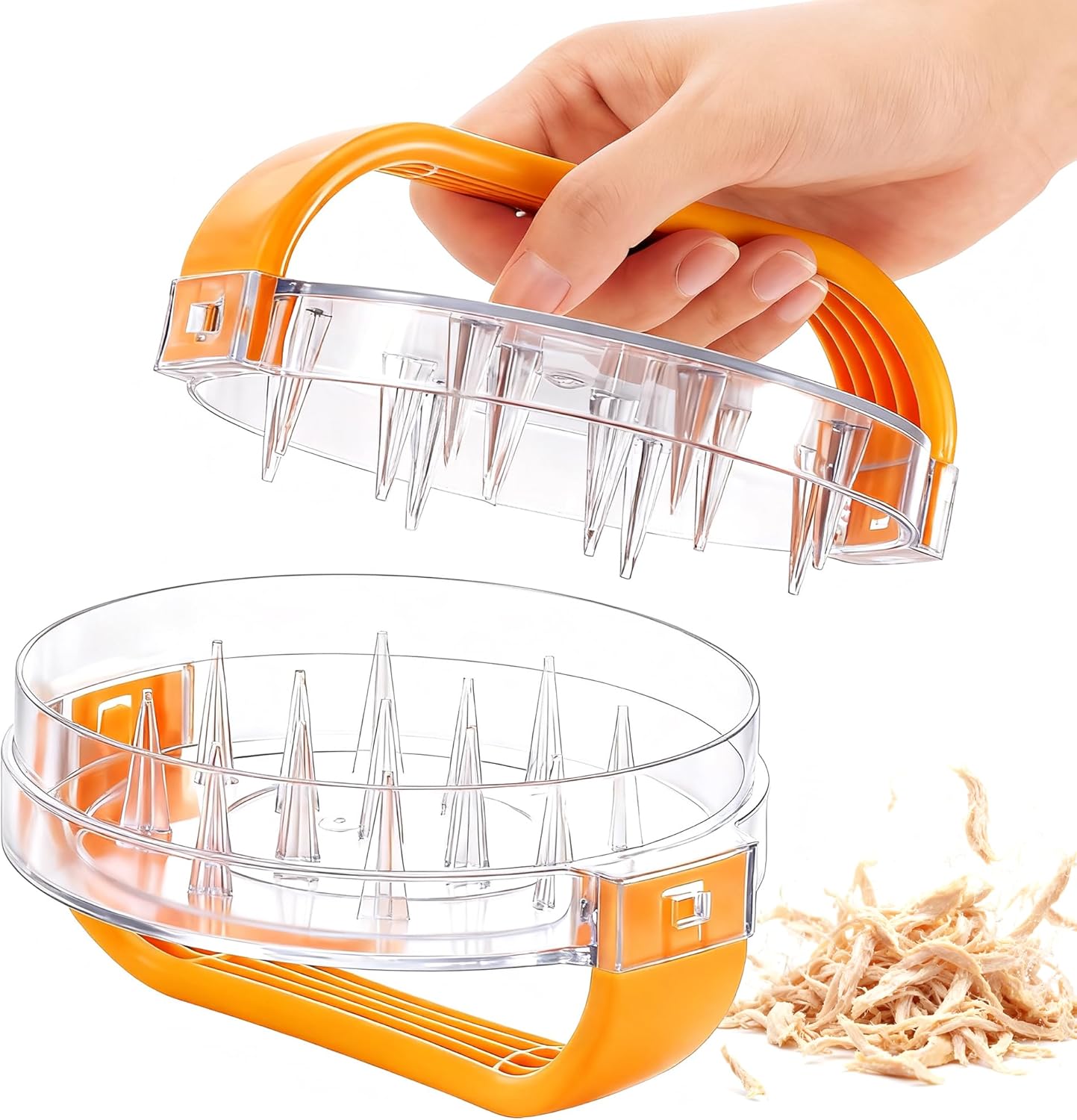 Chicken Shredder – Chicken Breast Shredder Tool Twist, Clear Meat Grinders Shredder Tool Twist for Pork Beef Chicken – BPA Free