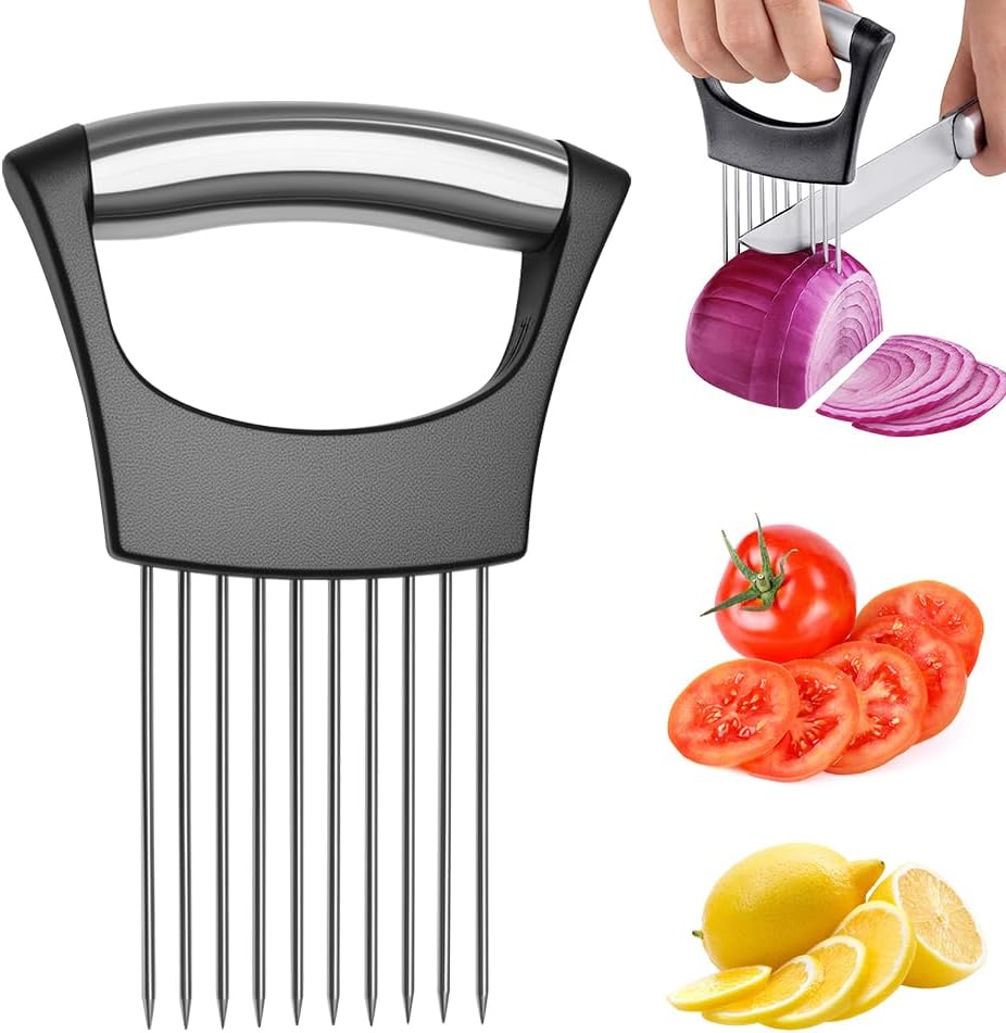 Onion Holder for Slicing, Onion Slicer and Chopper (1 Pack)